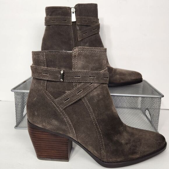 Naturalizer Suede Women's Fenya Booties Ankle Boot Size 9.5 Like New - Picture 2 of 10